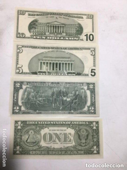 Billetes extranjeros: USA -10-5-2 y 1 d&oacute;lares - plancha - Foto 2
