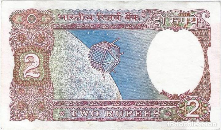 Billetes extranjeros: India 2 rupees 1975 pk 79j - Foto 2