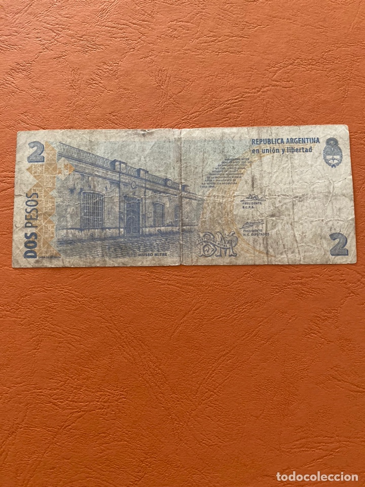 Billetes extranjeros: 2 pesos.Argentina - Foto 2