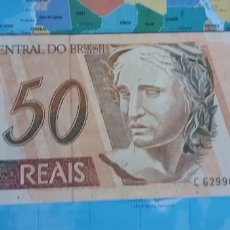 Billetes extranjeros: BRASIL BRAZIL 50 REAIS 1994, P 246L XF++/AUNC 2 PEQUEÑOS AGUJEROS DE GRAPA. Lote 219488573