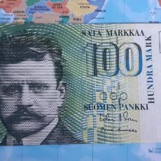 Billetes extranjeros: FINLANDIA 100 MARCOS 1991 P119A VF++/XF. Lote 220930876