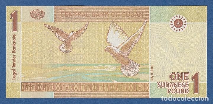 Billetes extranjeros: SUDAN -- 1 POUND ( 9.7.2006 ) -- UNC -- PICK 64a . - Foto 2