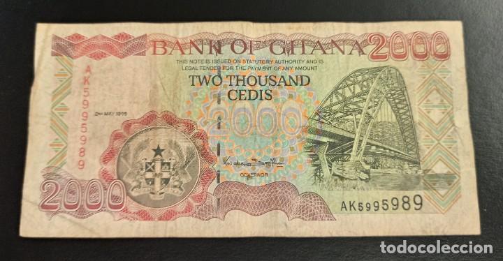 Billetes extranjeros: Ghana 2000 Cedis 1998 Pick 30c - Foto 1