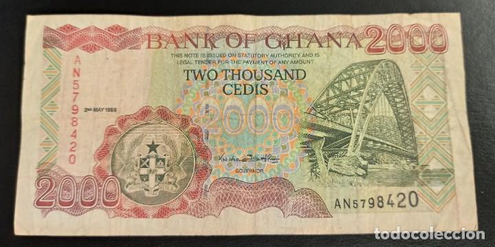 Billetes extranjeros: Ghana 2000 Cedis 1998 Pick 30c - Foto 1
