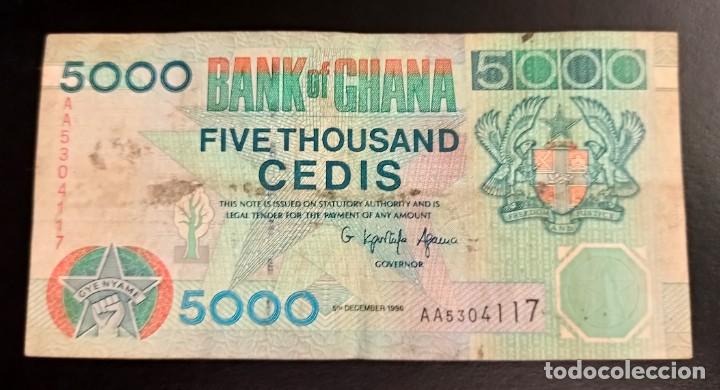 Billetes extranjeros: Ghana 5000 Cedis 1996 Pick 34a - Foto 1