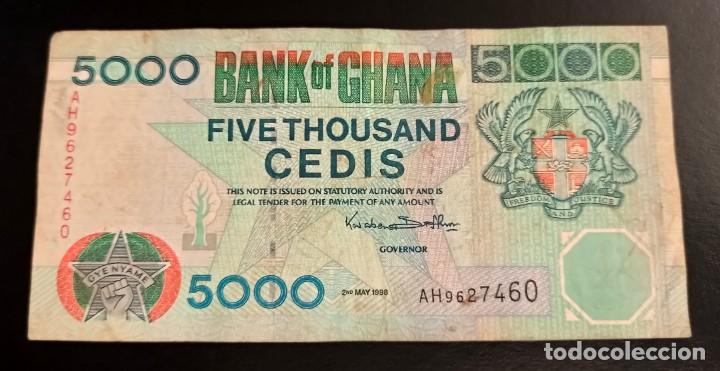 Billetes extranjeros: Ghana 5000 Cedis 1998 Pick 34c - Foto 1