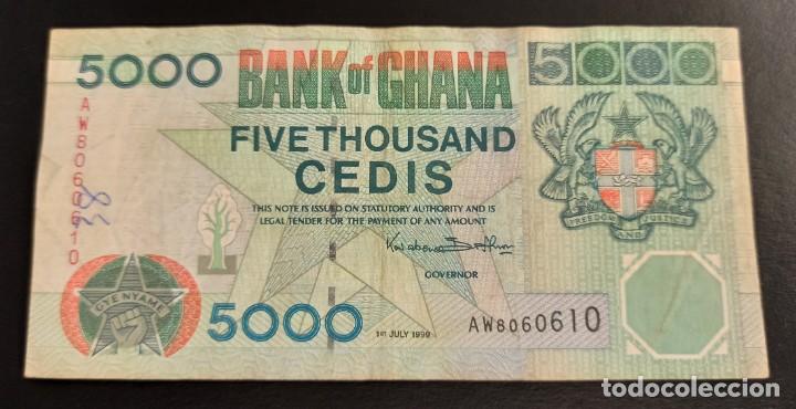 Billetes extranjeros: Ghana 5000 Cedis 1998 Pick 34c - Foto 1