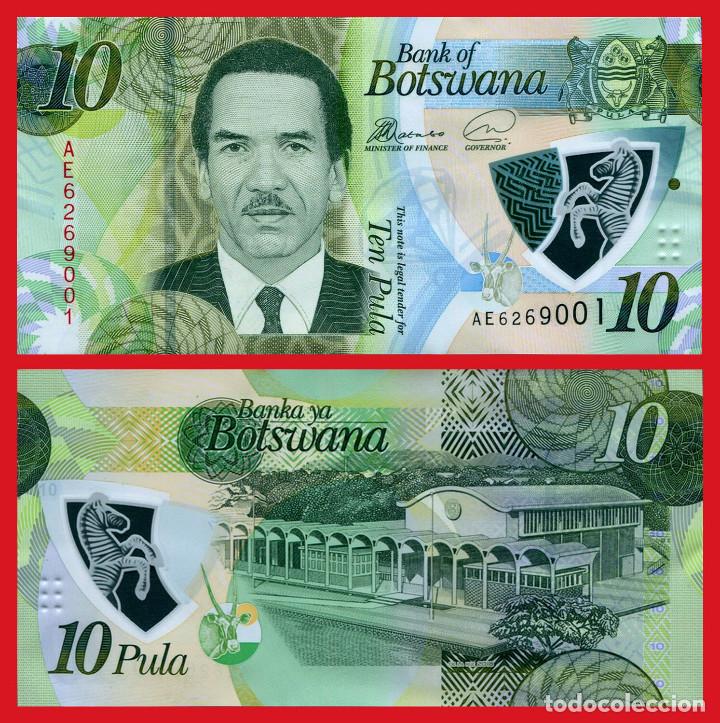 Billetes extranjeros: BOTSWANA 10 PULA 2018 PICK 35 SC - Foto 1