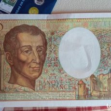 Billetes extranjeros: BILLETE 200 FRANCOS FRANCESES 1992
