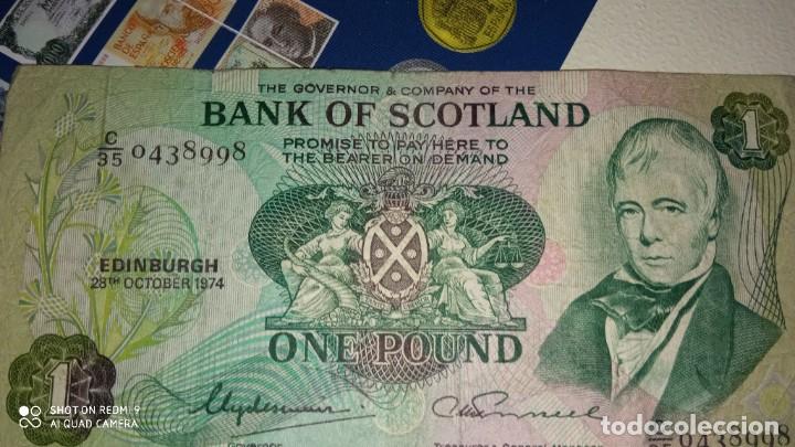 Billetes extranjeros: Billete 1 libra Escocia 1974 - Foto 2