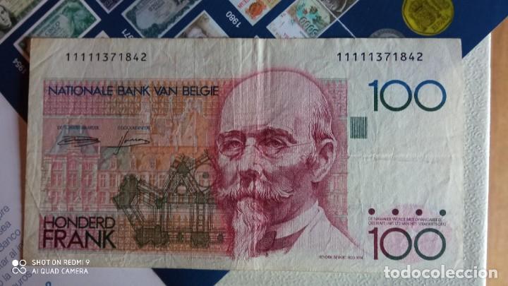Billetes extranjeros: Billete 100 francos belgas - Foto 2