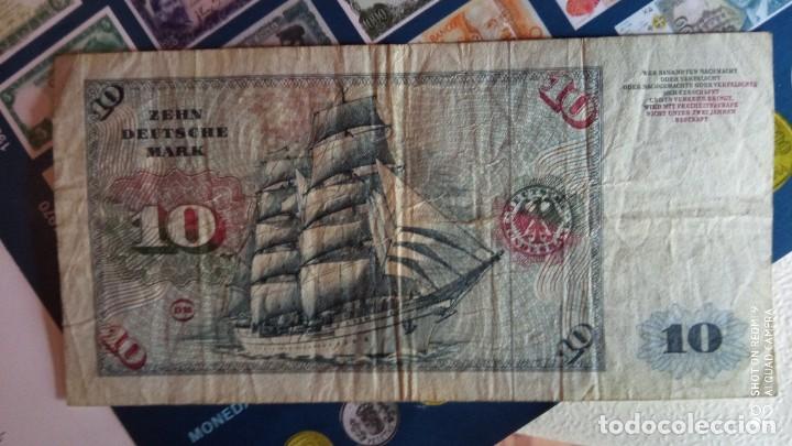 Billetes extranjeros: Billete 10 marcos 1970 - Foto 1