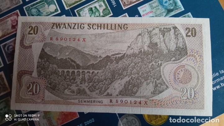 Billetes extranjeros: Billete 20 chelines austriacos 1967 - Foto 1