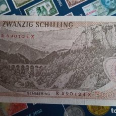 Billetes extranjeros: BILLETE 20 CHELINES AUSTRIACOS 1967