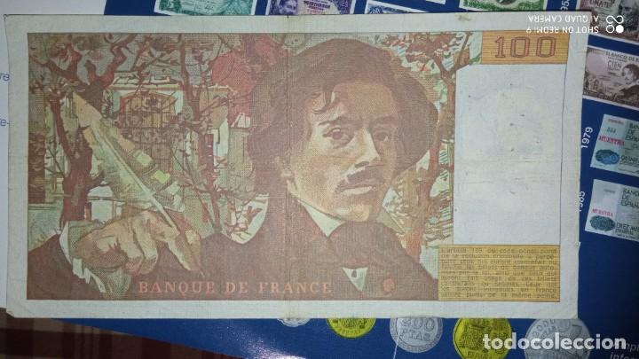 Billetes extranjeros: Billete 100 francos franceses 1985 - Foto 2