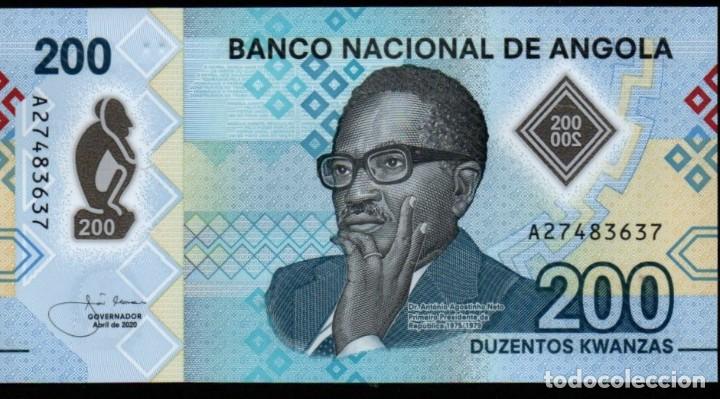 Billetes extranjeros: Angola 200 kwanzas 2020 - Foto 1