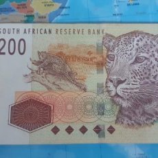 Billetes extranjeros: SOUTH AFRICA SUDAFRICA 200 RANDS P132 2005 AUNC CASI PLANCHA. Lote 212401395