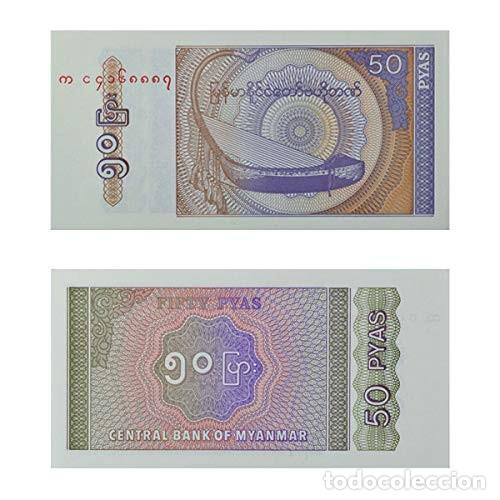 Billetes extranjeros: MYANMAR - BIRMANIA - BURMA ; 50 PYAS DE 1994 - SIN CIRCULAR - Foto 1