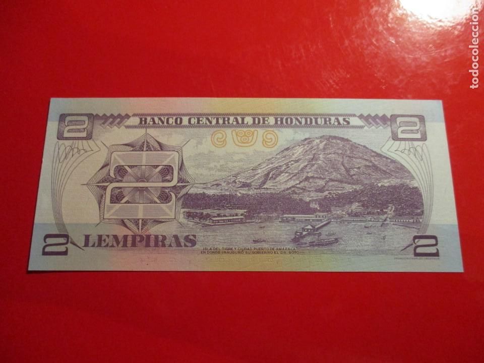 Billetes extranjeros: Honduras. billete de 2 lempiras 2004 - Foto 2