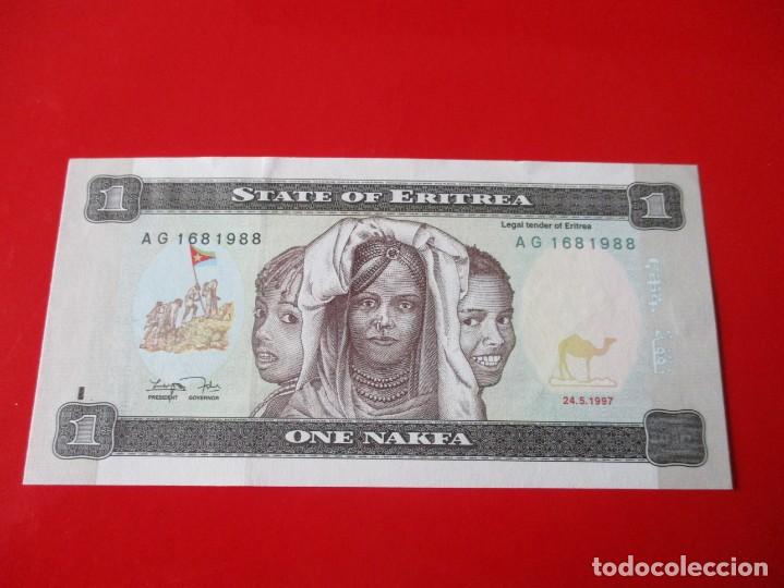 Billetes extranjeros: Eritrea. billete de 1 nakfa. 1997 - Foto 1