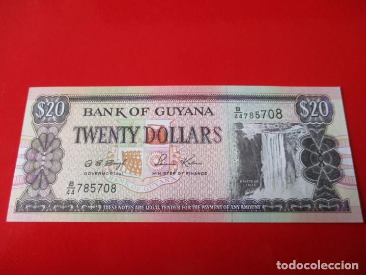 Billetes extranjeros: Guyana. billete de. 20 dolares. - Foto 1