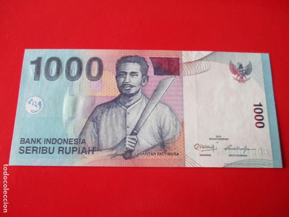 Billetes extranjeros: Indonesia. billete de. 1000 rupias. 2012 - Foto 1