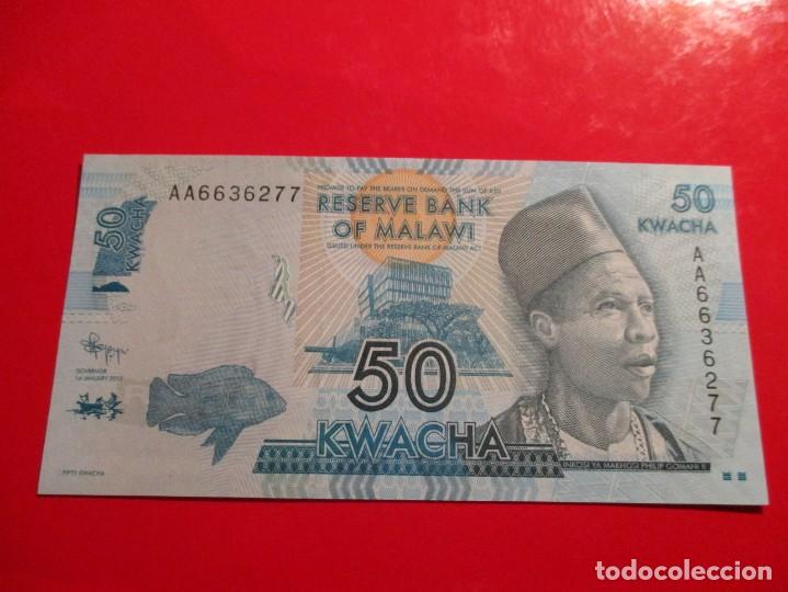 Billetes extranjeros: Malawi. billete de 50 kwacha. 2012 - Foto 1