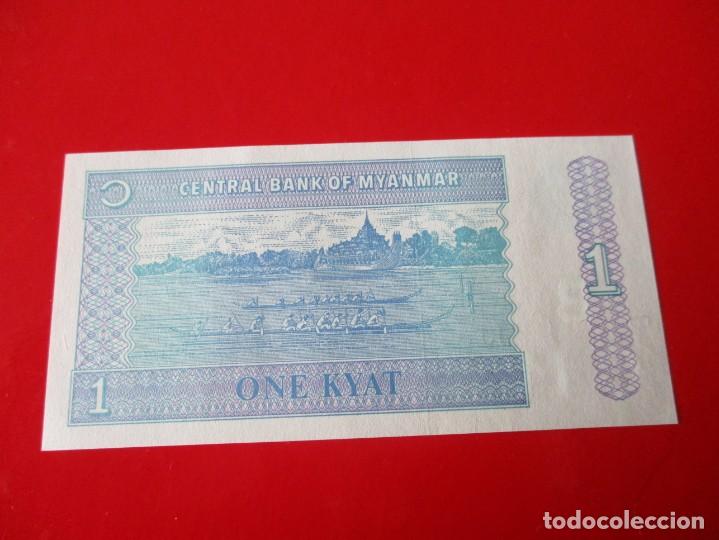 Billetes extranjeros: Myanmar. billete de 1 kiat - Foto 2