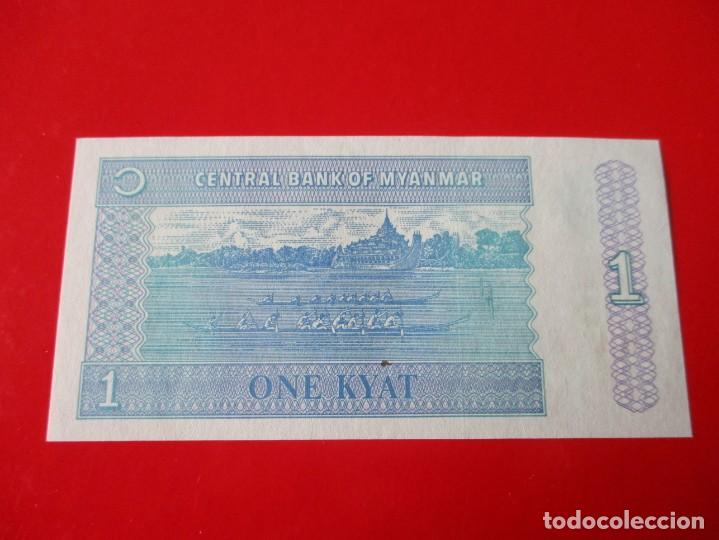 Billetes extranjeros: Myanmar. billete de 1 kiat - Foto 2