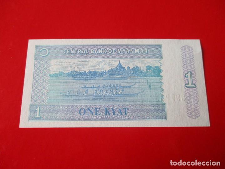 Billetes extranjeros: Myanmar. billete de 1 kiat - Foto 2