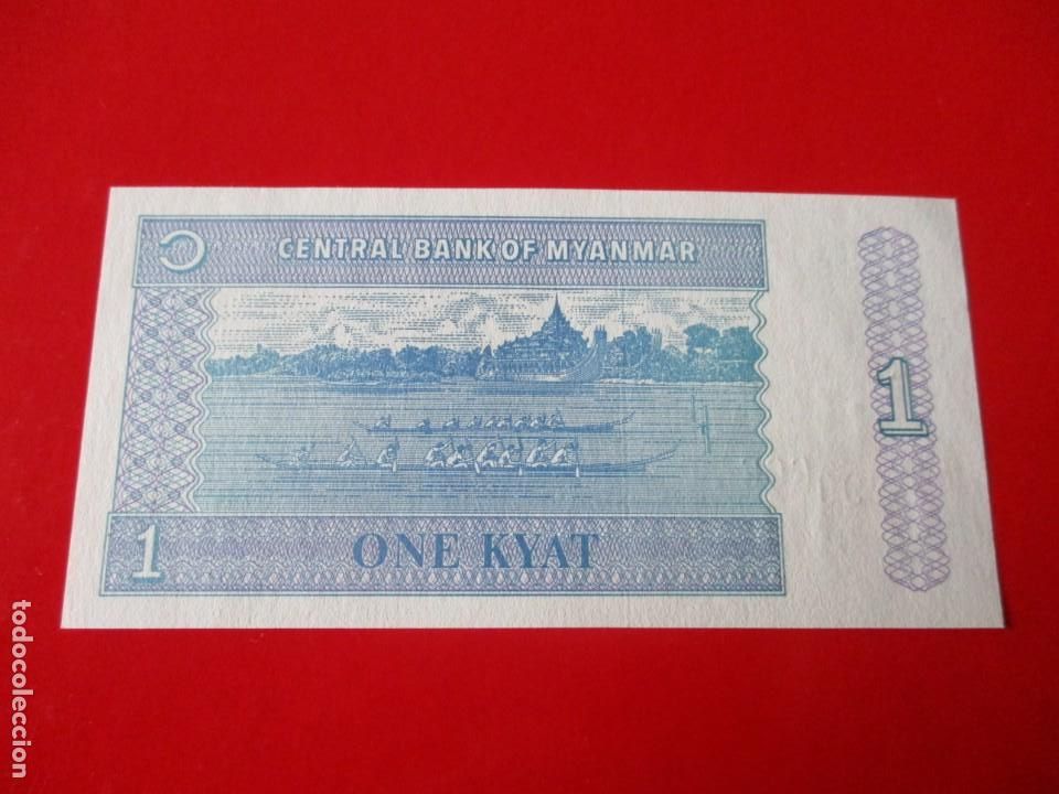 Billetes extranjeros: Myanmar. billete de 1 kiat - Foto 2