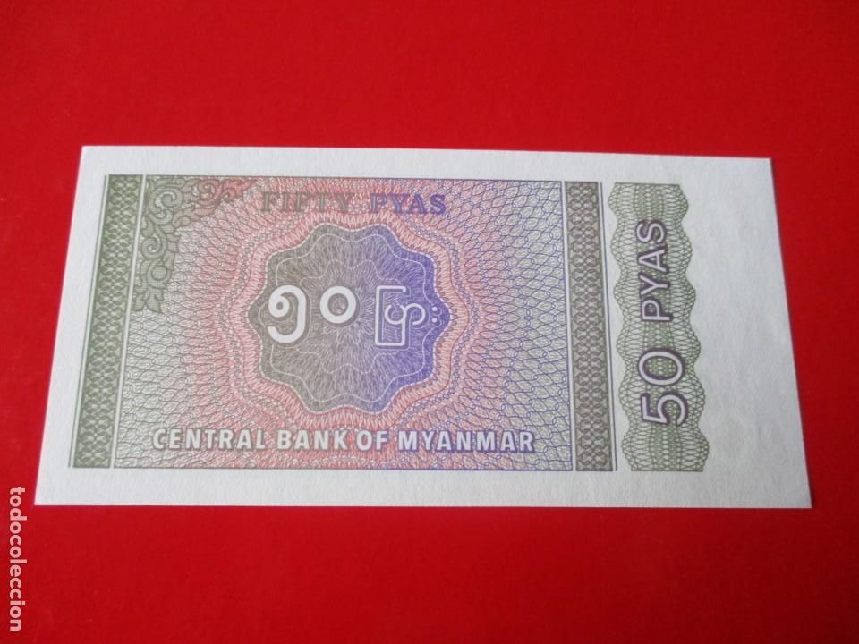 Billetes extranjeros: Myanmar. billete de 50 pyas - Foto 2