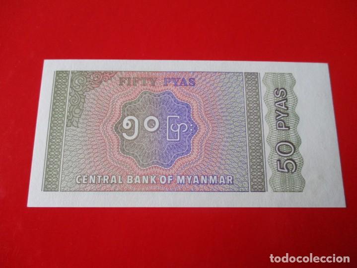 Billetes extranjeros: Myanmar. billete de 50 pyas - Foto 2