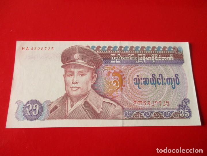Billetes extranjeros: Myanmar. billete de 35 kyats - Foto 1