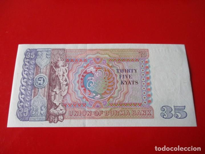 Billetes extranjeros: Myanmar. billete de 35 kyats - Foto 2