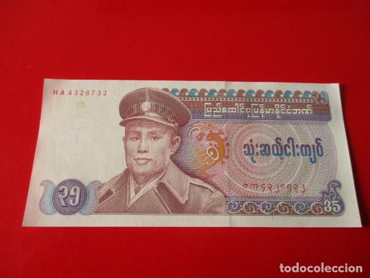 Billetes extranjeros: Myanmar. billete de 35 kyats - Foto 1