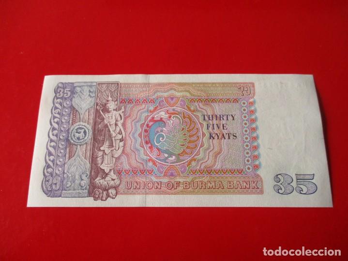 Billetes extranjeros: Myanmar. billete de 35 kyats - Foto 2