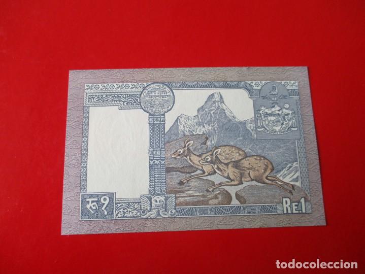 Billetes extranjeros: Nepal. billete de 1 riupia - Foto 2