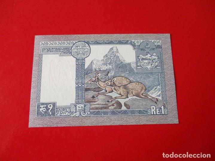 Billetes extranjeros: Nepal. billete de 1 riupia - Foto 2