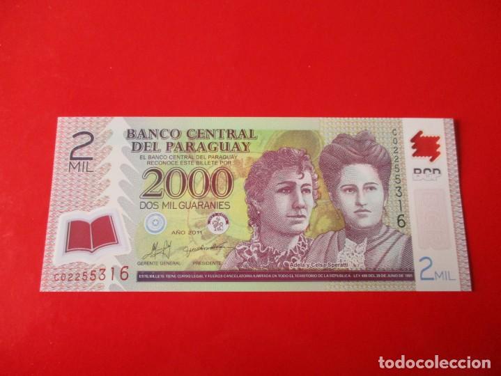 Billetes extranjeros: Paraguay. billete de 2000 guaranies. 2011 - Foto 1