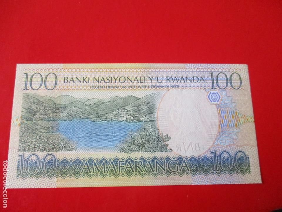 Billetes extranjeros: Rwanda. billete de 100 francos 2003 - Foto 2