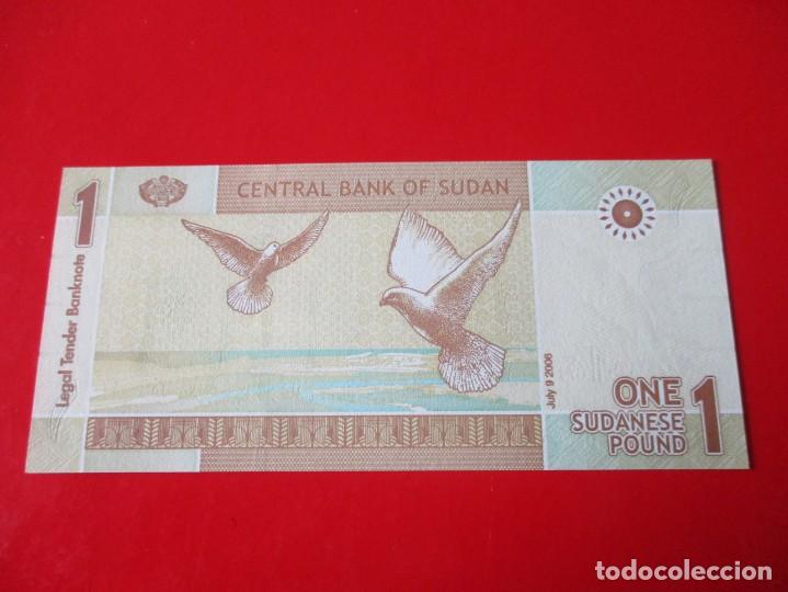 Billetes extranjeros: Sudan. billete de 1 libra 2006 - Foto 2