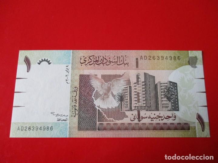 Billetes extranjeros: Sudan. billete de 1 libra 2006 - Foto 2