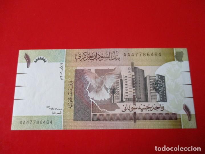 Billetes extranjeros: Sudan. billete de 1 libra 2006 - Foto 2