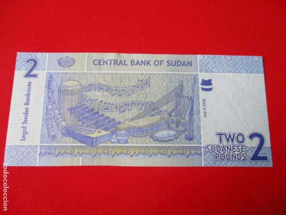 Billetes extranjeros: Sudan. billete de 2 libras 2006 - Foto 2