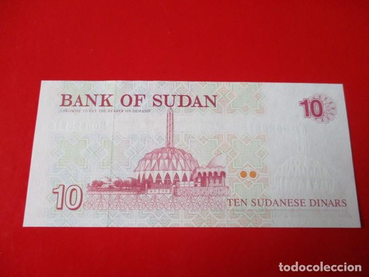 Billetes extranjeros: Sudan. billete de 10 dinares - Foto 2