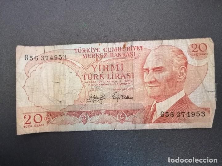 Billetes extranjeros: Billetes de Turqu&iacute;a a&ntilde;o 1970 - Foto 5