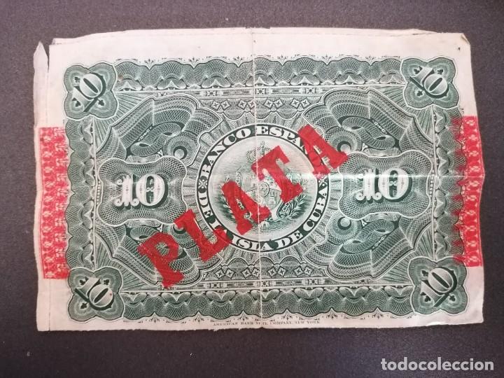 Billetes extranjeros: Billete de 10 pesos Cuba - Foto 2