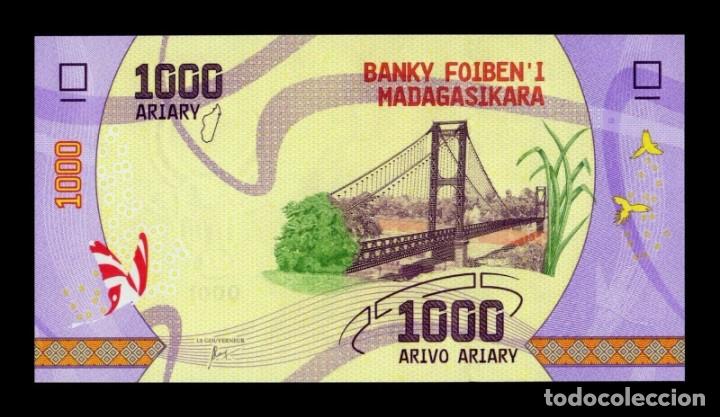 Billetes extranjeros: Madagascar 1000 Ariary 2017 Pick 100a Sc Unc - Foto 1