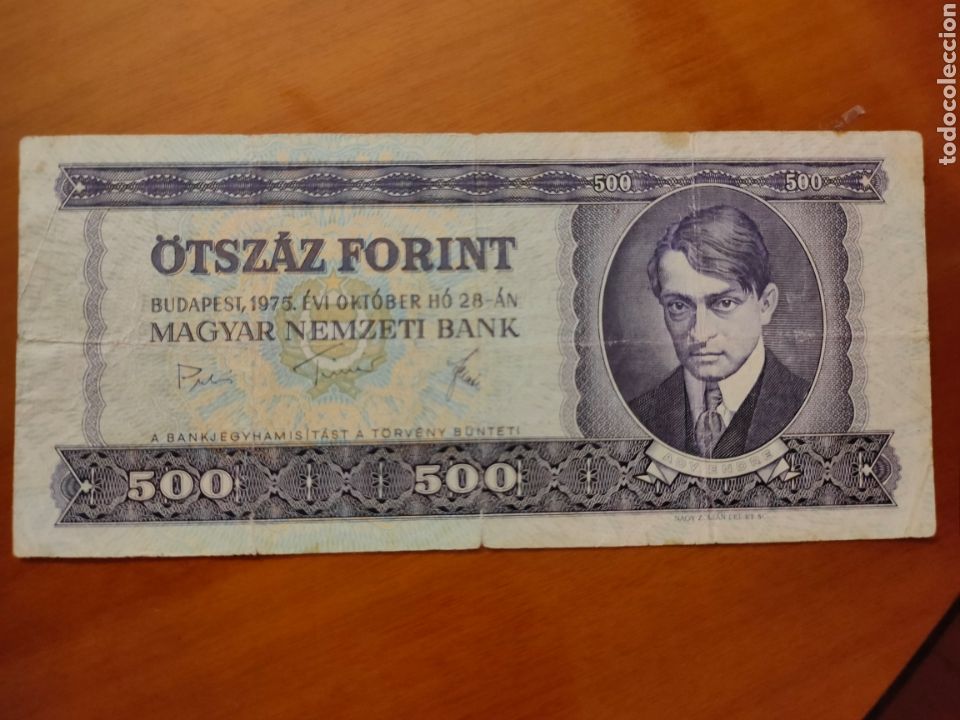 Billetes extranjeros: BILLETE 500 FLORINT 1975 HUNGR&Iacute;A - Foto 1